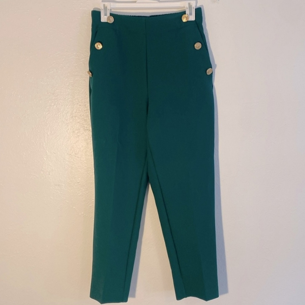 NWOT ZARA High waisted mariner pants